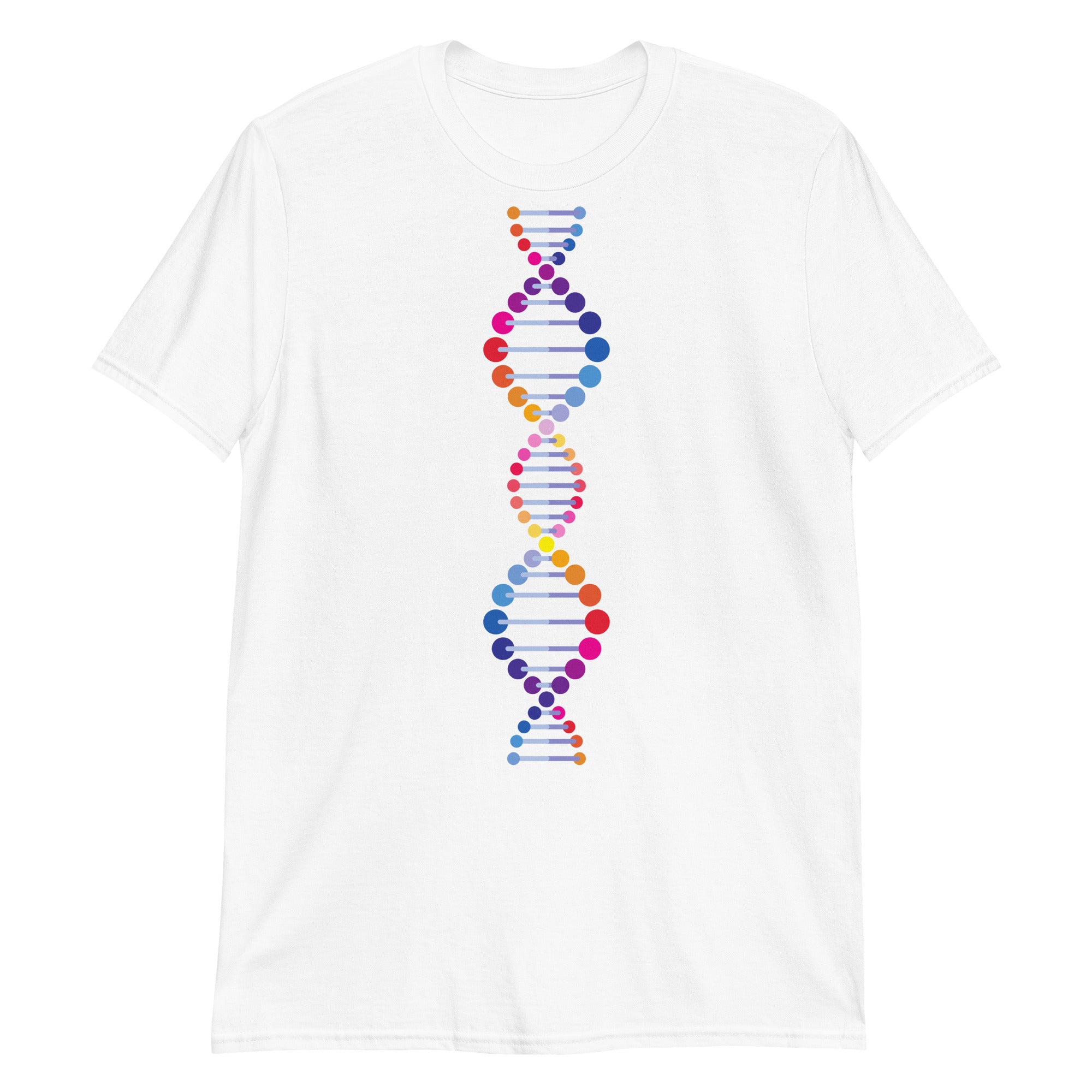 DNA - Short-Sleeve Unisex T-Shirt White Unisex T-shirt Globally Fulfilled Printed Worldwide Science
