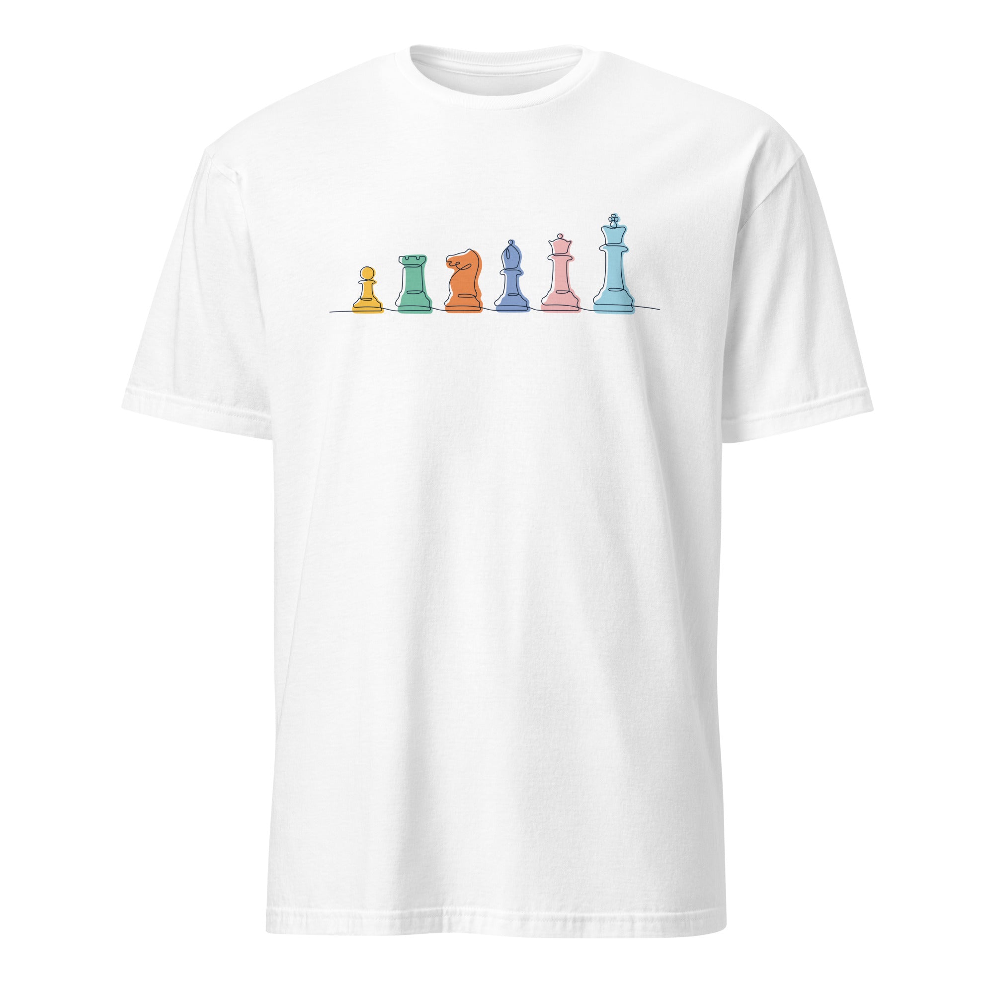 Chess - Short-Sleeve Unisex T-Shirt White Unisex T-shirt Games Globally Fulfilled Printed Worldwide