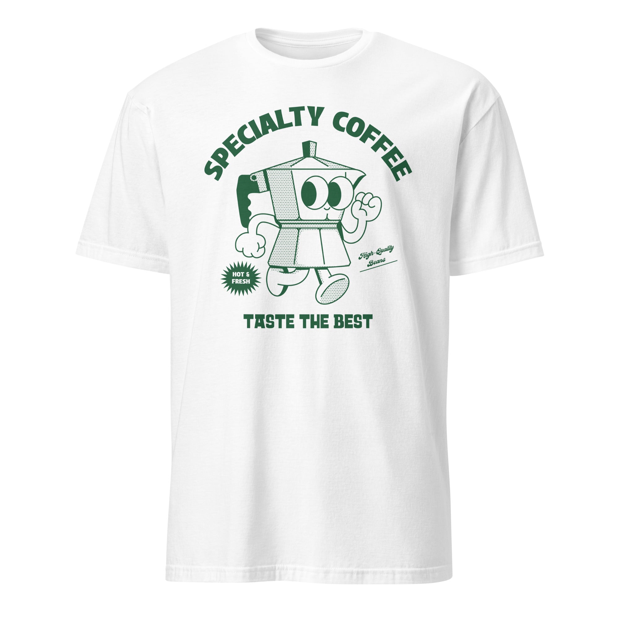 Specialty Coffee - Short-Sleeve Unisex T-Shirt White Unisex T-shirt Coffee Globally Fulfilled Printed Worldwide
