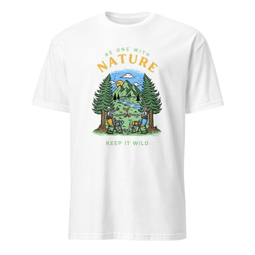 Be One With Nature - Short-Sleeve Unisex T-Shirt White Unisex T-shirt Environment Globally Fulfilled Printed Worldwide