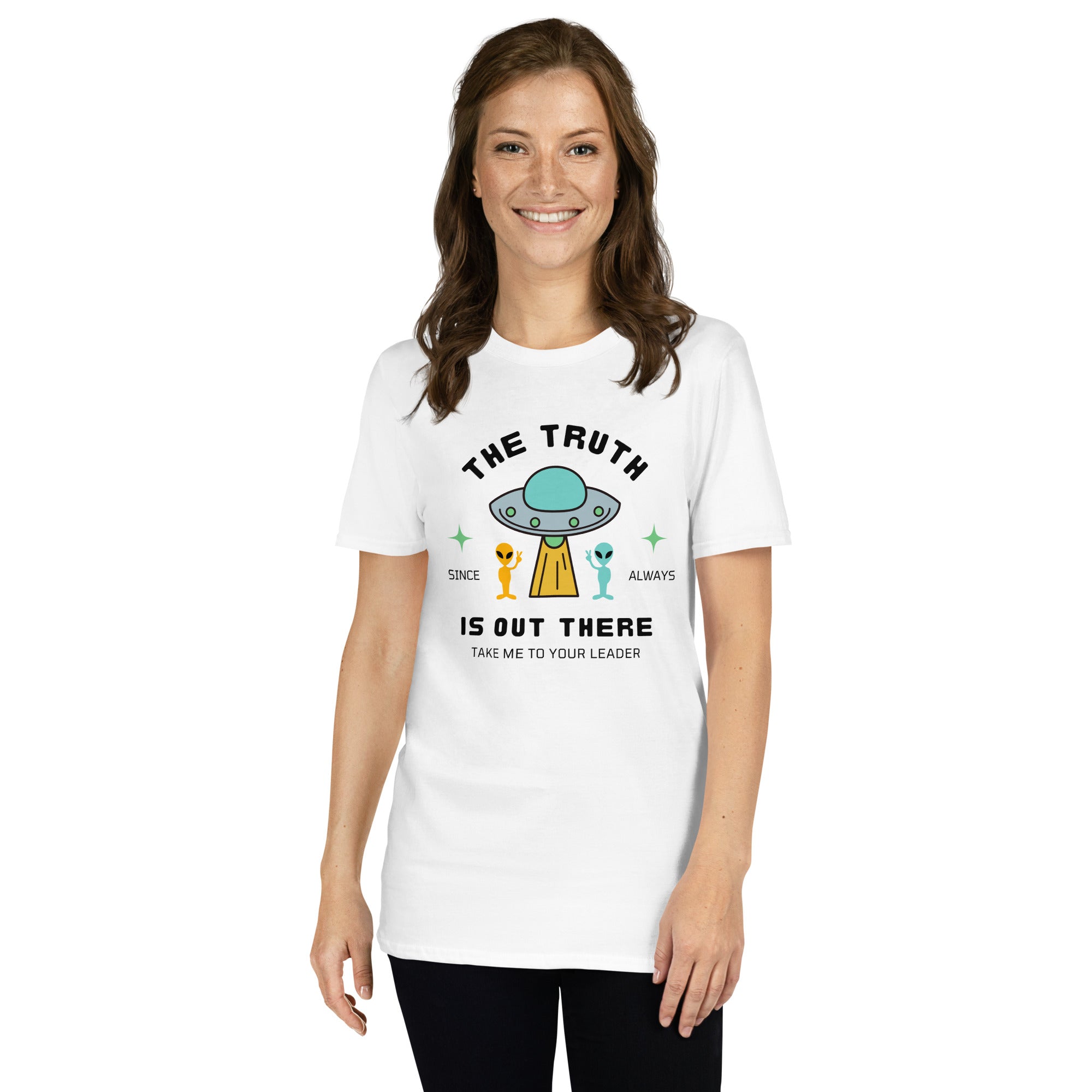 The Truth Is Out There, Alien, UFO - Short-Sleeve Unisex T-Shirt Unisex T-shirt Globally Fulfilled Printed Worldwide Sci Fi