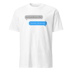 Coffee Text Message - Short-Sleeve Unisex T-Shirt White Unisex T-shirt Coffee Globally Fulfilled Printed Worldwide Tech