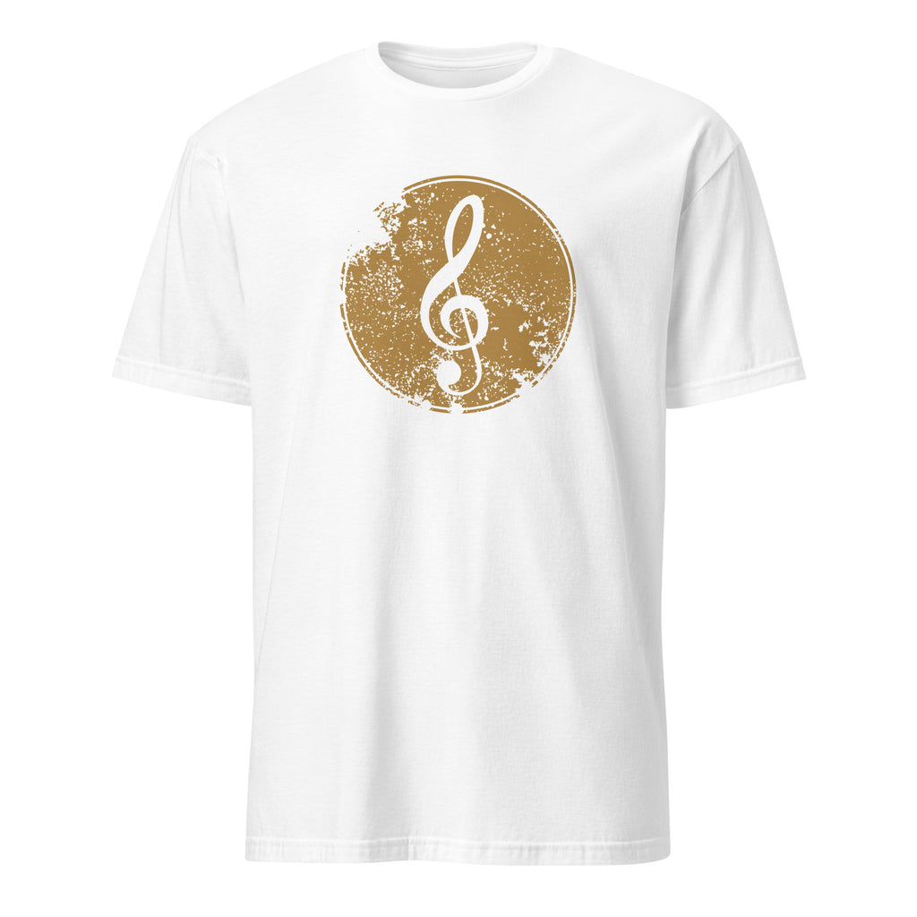 Treble Clef - Short-Sleeve Unisex T-Shirt White Unisex T-shirt Globally Fulfilled Music Printed Worldwide