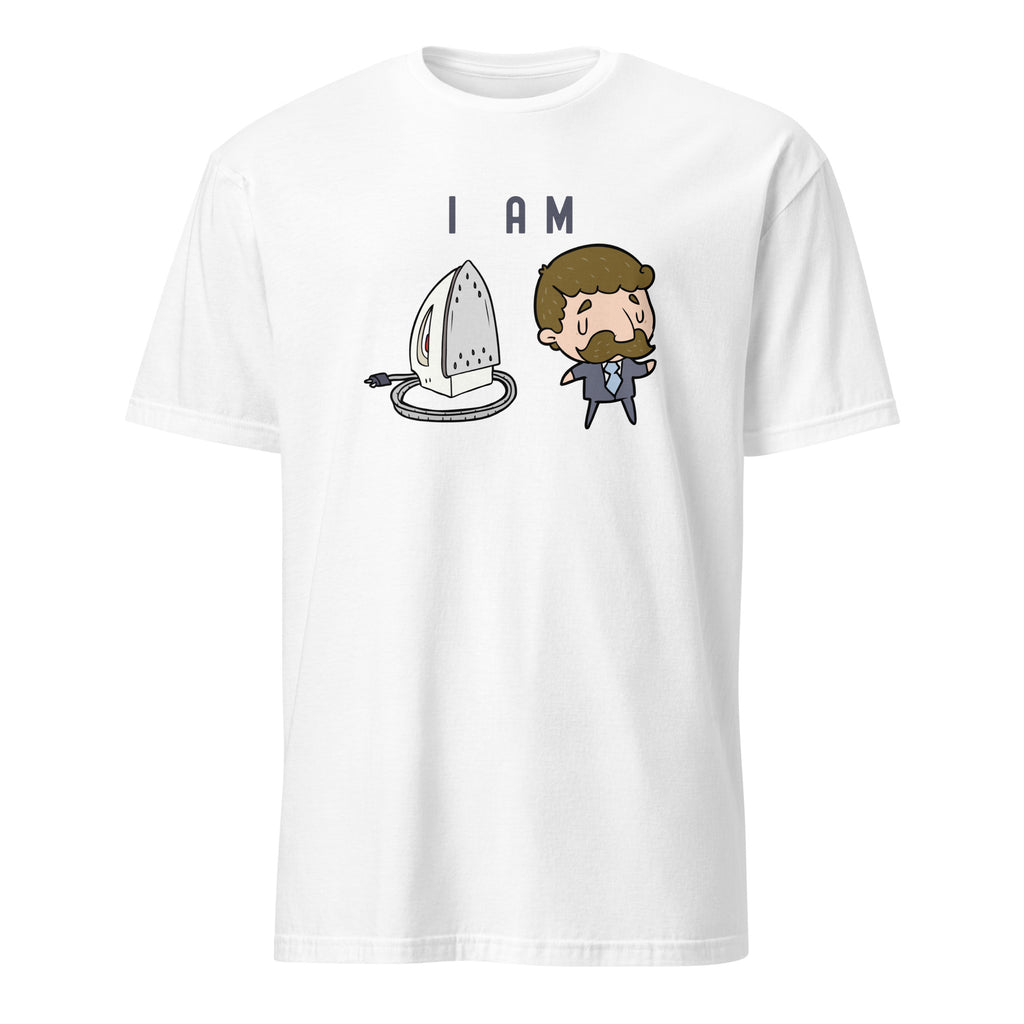 I Am Ironing Man - Short-Sleeve Unisex T-Shirt White Unisex T-shirt Comic Globally Fulfilled Printed Worldwide