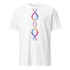 DNA - Short-Sleeve Unisex T-Shirt White Unisex T-shirt Globally Fulfilled Printed Worldwide Science