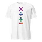 Maths Symbols - Short-Sleeve Unisex T-Shirt White Unisex T-shirt Globally Fulfilled Maths Printed Worldwide