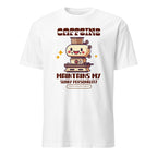 Caffeine Maintains My Sunny Personality - Short-Sleeve Unisex T-Shirt White Unisex T-shirt Coffee Globally Fulfilled Printed Worldwide