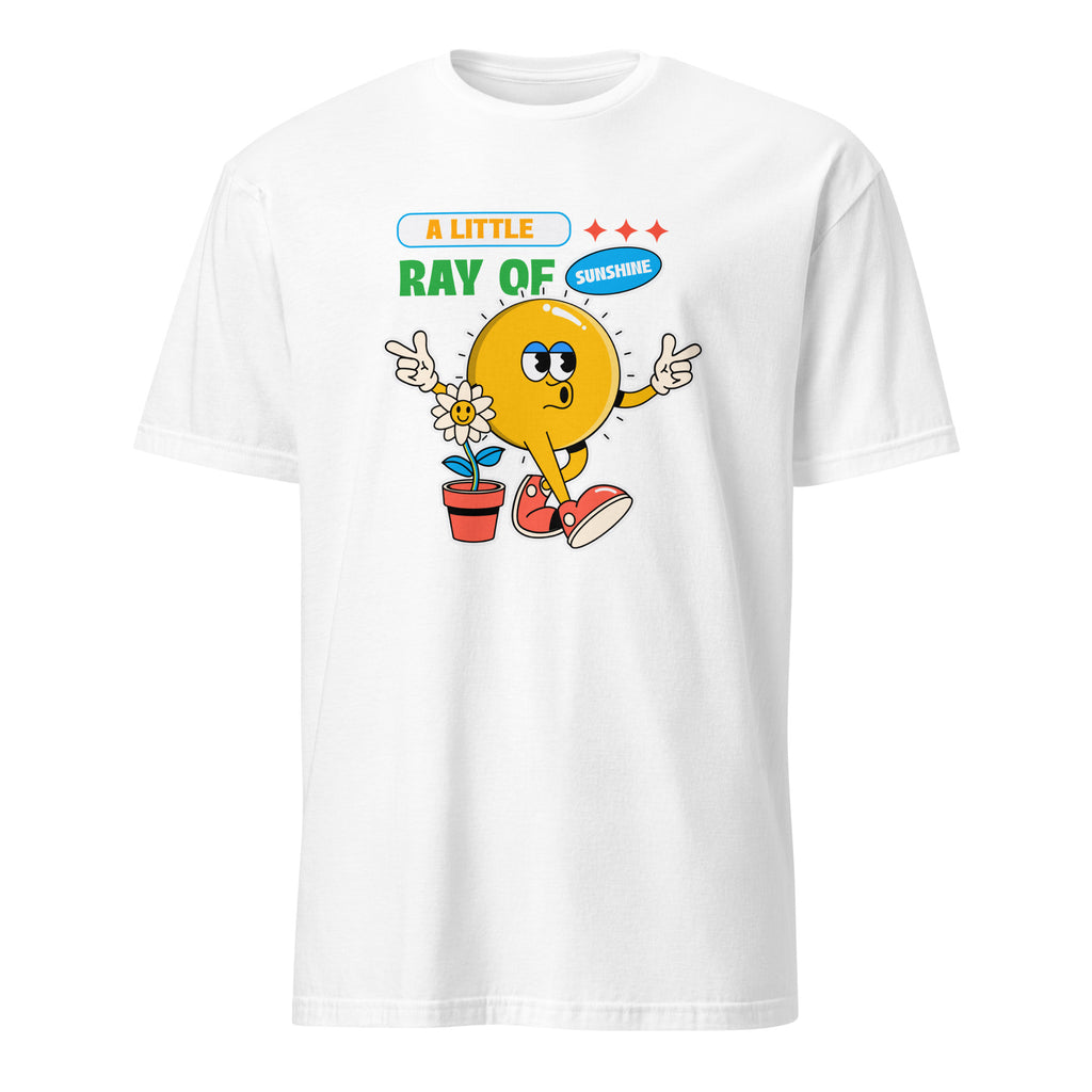 A Little Ray Of Sunshine - Short-Sleeve Unisex T-Shirt White Unisex T-shirt Globally Fulfilled Positivity Printed Worldwide Summer