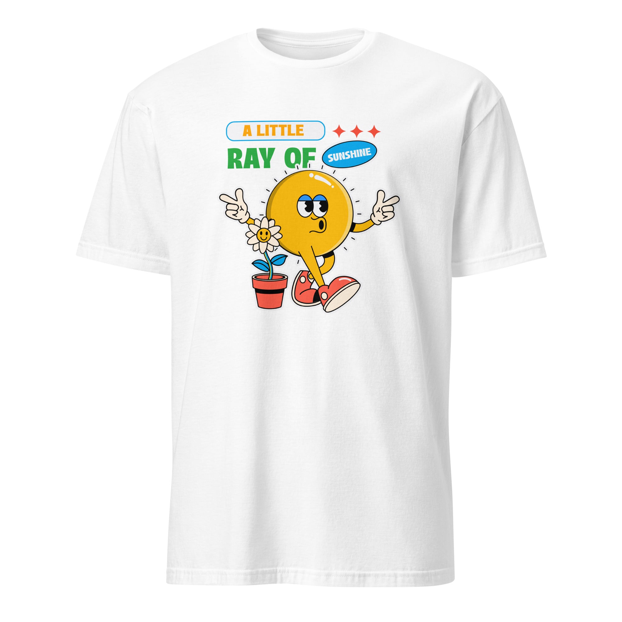 A Little Ray Of Sunshine - Short-Sleeve Unisex T-Shirt White Unisex T-shirt Globally Fulfilled Positivity Printed Worldwide Summer
