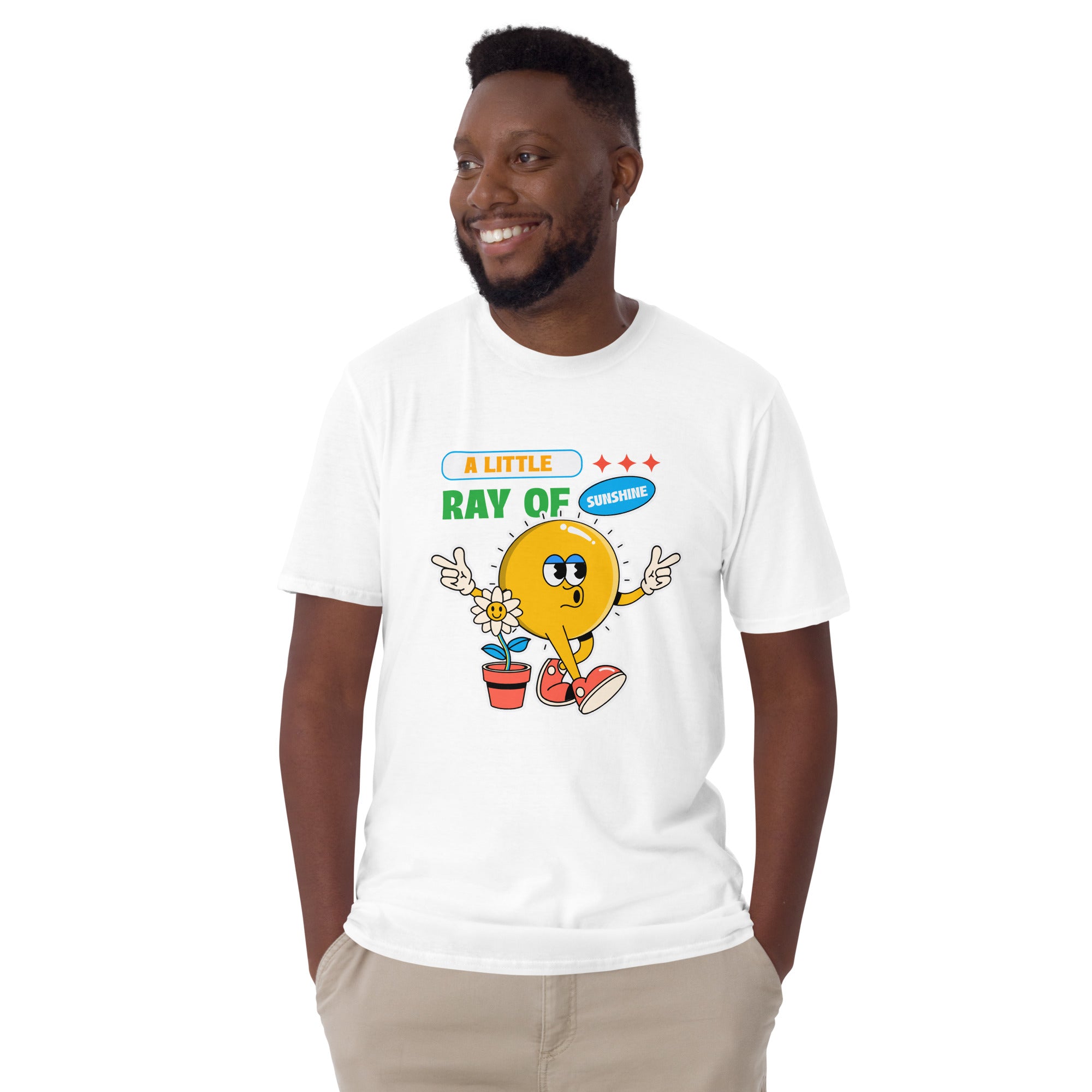 A Little Ray Of Sunshine - Short-Sleeve Unisex T-Shirt Unisex T-shirt Globally Fulfilled Positivity Printed Worldwide Summer