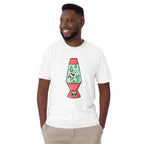 Alien Cow Lava Lamp - Short-Sleeve Unisex T-Shirt Unisex T-shirt Animal Globally Fulfilled Printed Worldwide Retro Sci Fi