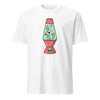Alien Cow Lava Lamp - Short-Sleeve Unisex T-Shirt White Unisex T-shirt Animal Globally Fulfilled Printed Worldwide Retro Sci Fi