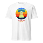 Mornings Need Coffee, UFO - Short-Sleeve Unisex T-Shirt White Unisex T-shirt Coffee Globally Fulfilled Printed Worldwide Sci Fi