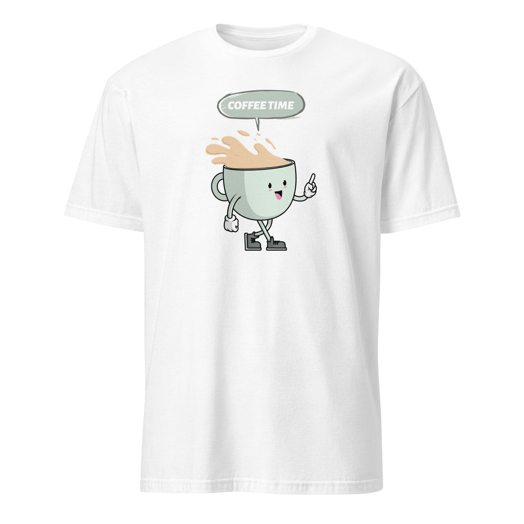 Coffee Time - Short-Sleeve Unisex T-Shirt White Unisex T-shirt Coffee Globally Fulfilled Printed Worldwide