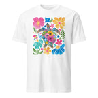 Boho Floral Turtle - Short-Sleeve Unisex T-Shirt White Unisex T-shirt animal Globally Fulfilled