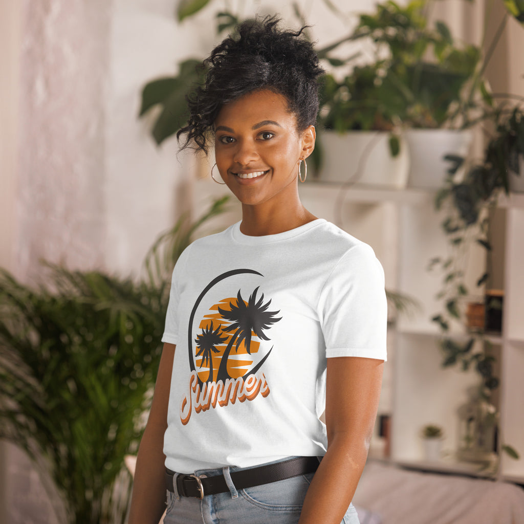 Retro Summer - Short-Sleeve Unisex T-Shirt Unisex T-shirt Globally Fulfilled Printed Worldwide Retro Summer