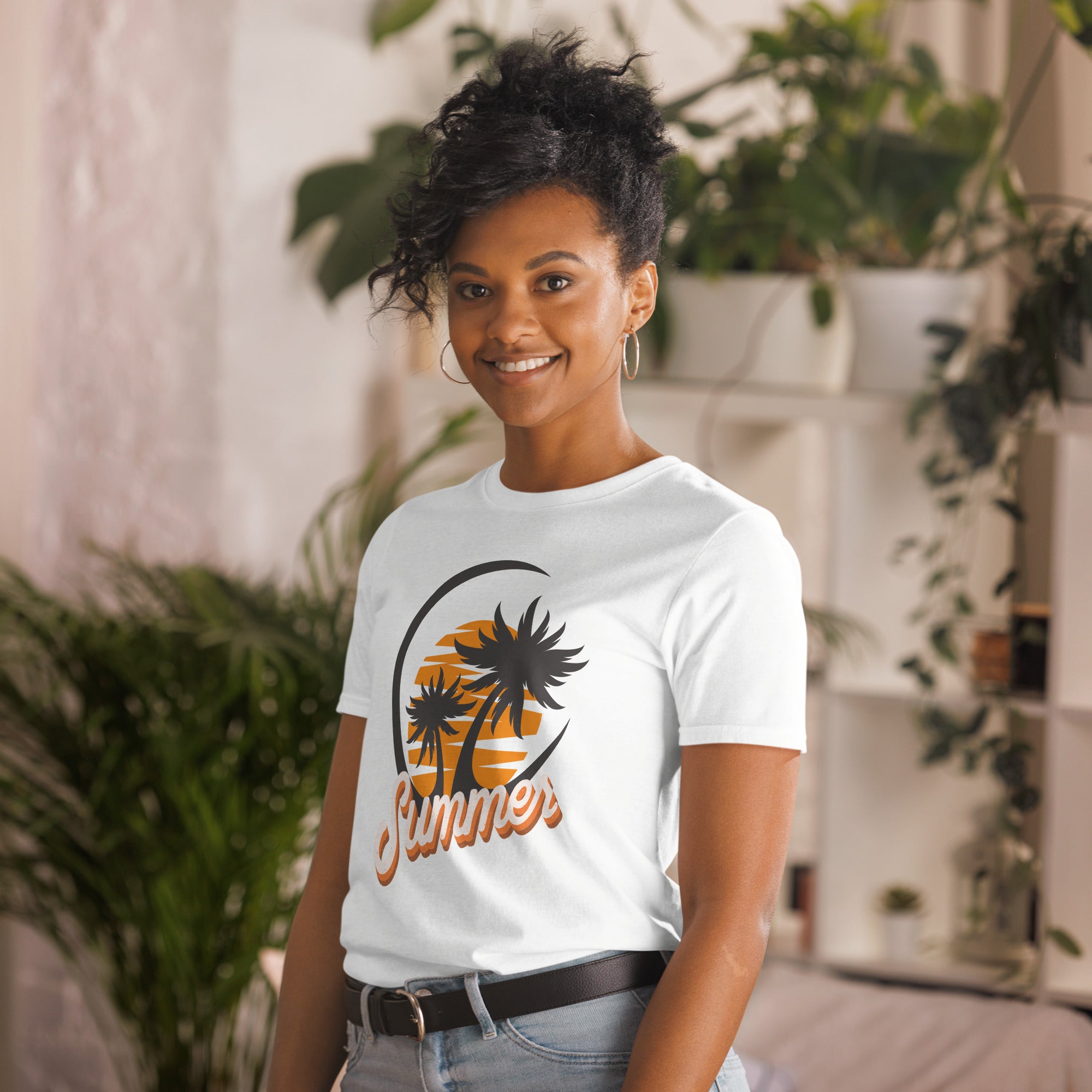 Retro Summer - Short-Sleeve Unisex T-Shirt Unisex T-shirt Globally Fulfilled Printed Worldwide Retro Summer