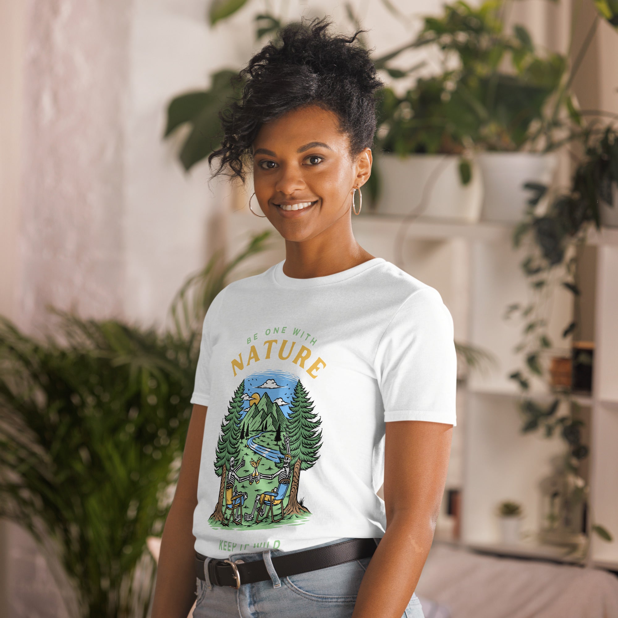 Be One With Nature - Short-Sleeve Unisex T-Shirt Unisex T-shirt Environment Globally Fulfilled Printed Worldwide