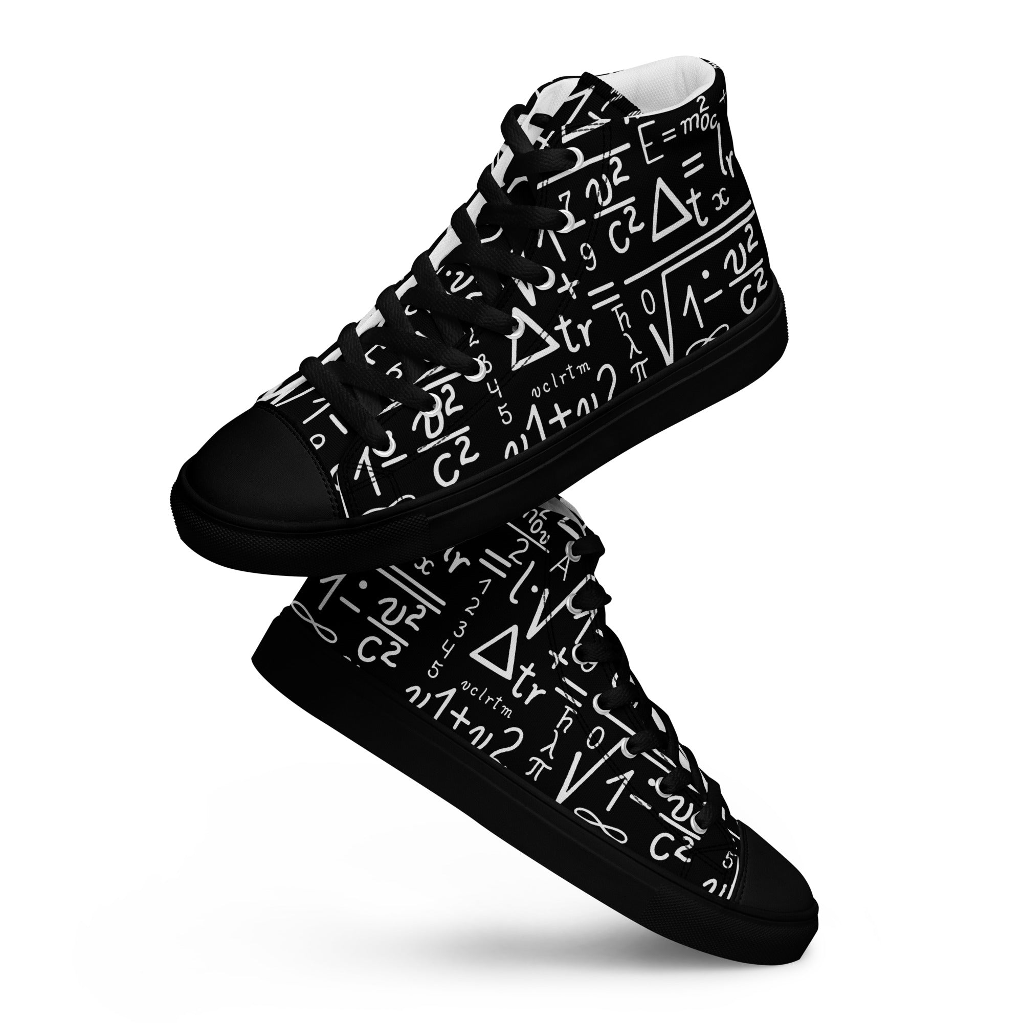 Mathematics - Women’s high top canvas shoes Womens High Top Shoes Maths Printed Offshore