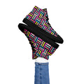 Allsorts - Women’s high top canvas shoes Black Womens High Top Shoes Printed Offshore