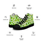 Cute Limes - Women’s high top canvas shoes Womens High Top Shoes food Printed Offshore