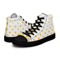 Yellow Diamonds Women’s high top canvas shoes Black Womens High Top Shoes Printed Offshore