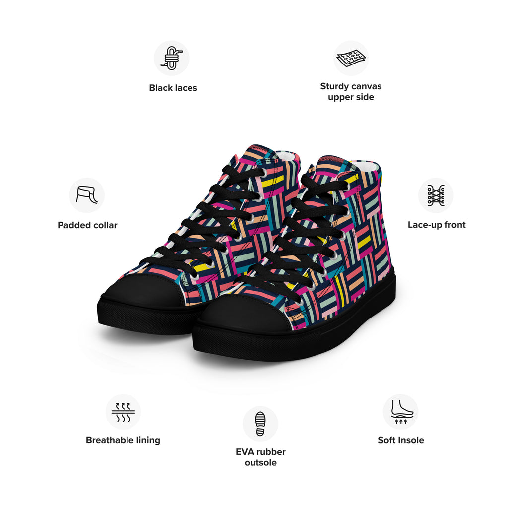 Allsorts - Women’s high top canvas shoes Womens High Top Shoes Printed Offshore
