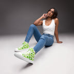Cute Limes - Women’s high top canvas shoes Womens High Top Shoes food Printed Offshore