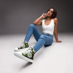 Alien OK - Women’s high top canvas shoes Womens High Top Shoes Printed Offshore Sci Fi