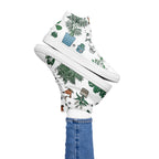 Plant Lover - Women’s high top canvas shoes 12 Womens High Top Shoes Printed Offshore