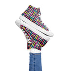 Allsorts - Women’s high top canvas shoes White Womens High Top Shoes Printed Offshore