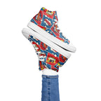 Comic Book - Women’s high top canvas shoes Womens High Top Shoes Printed Offshore