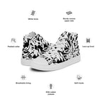 Graffiti - Women’s high top canvas shoes Womens High Top Shoes