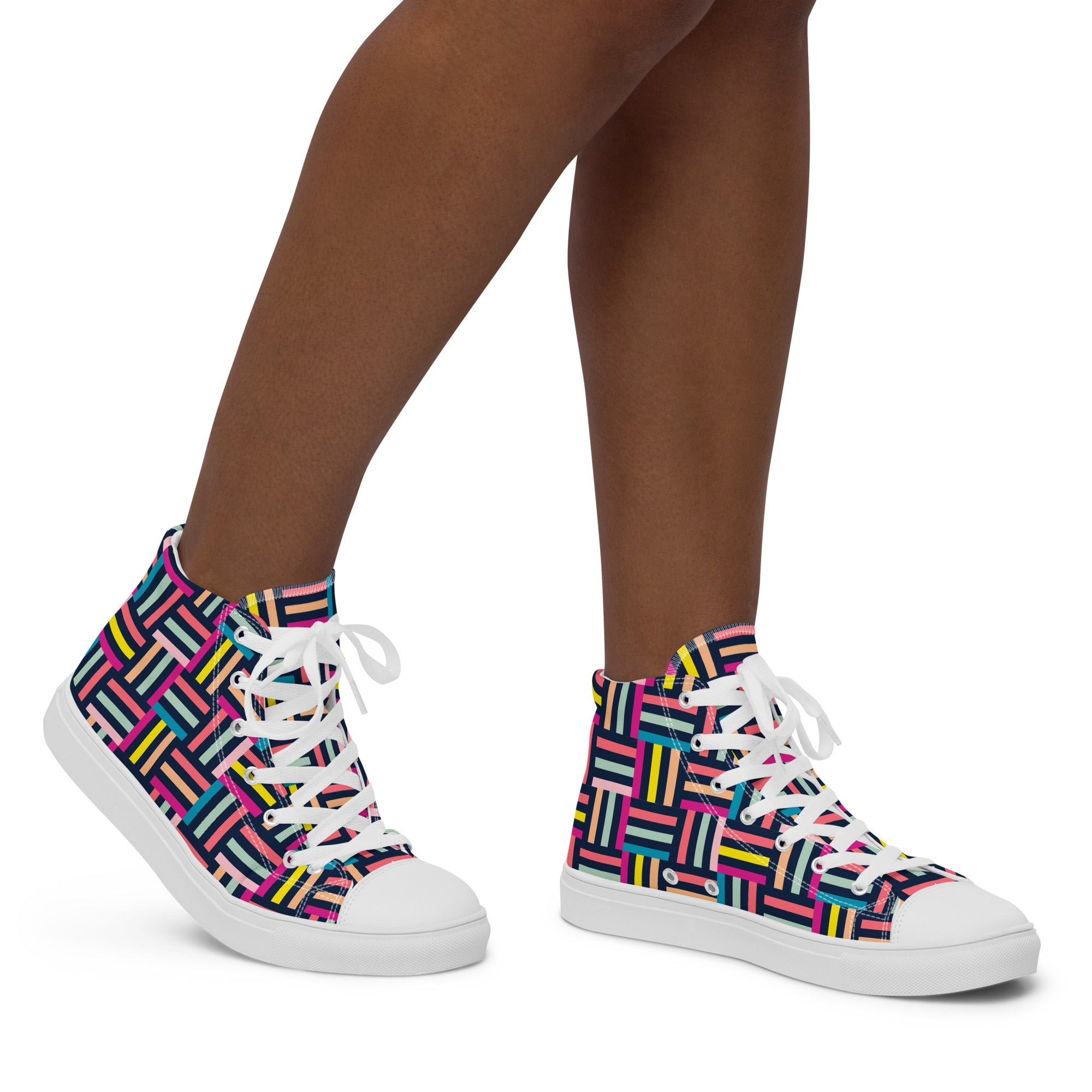 Allsorts - Women’s high top canvas shoes Womens High Top Shoes Printed Offshore