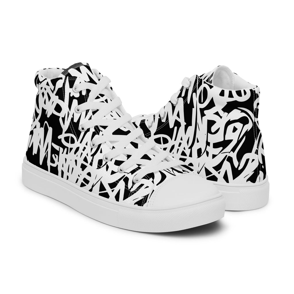 Graffiti - Women’s high top canvas shoes Womens High Top Shoes