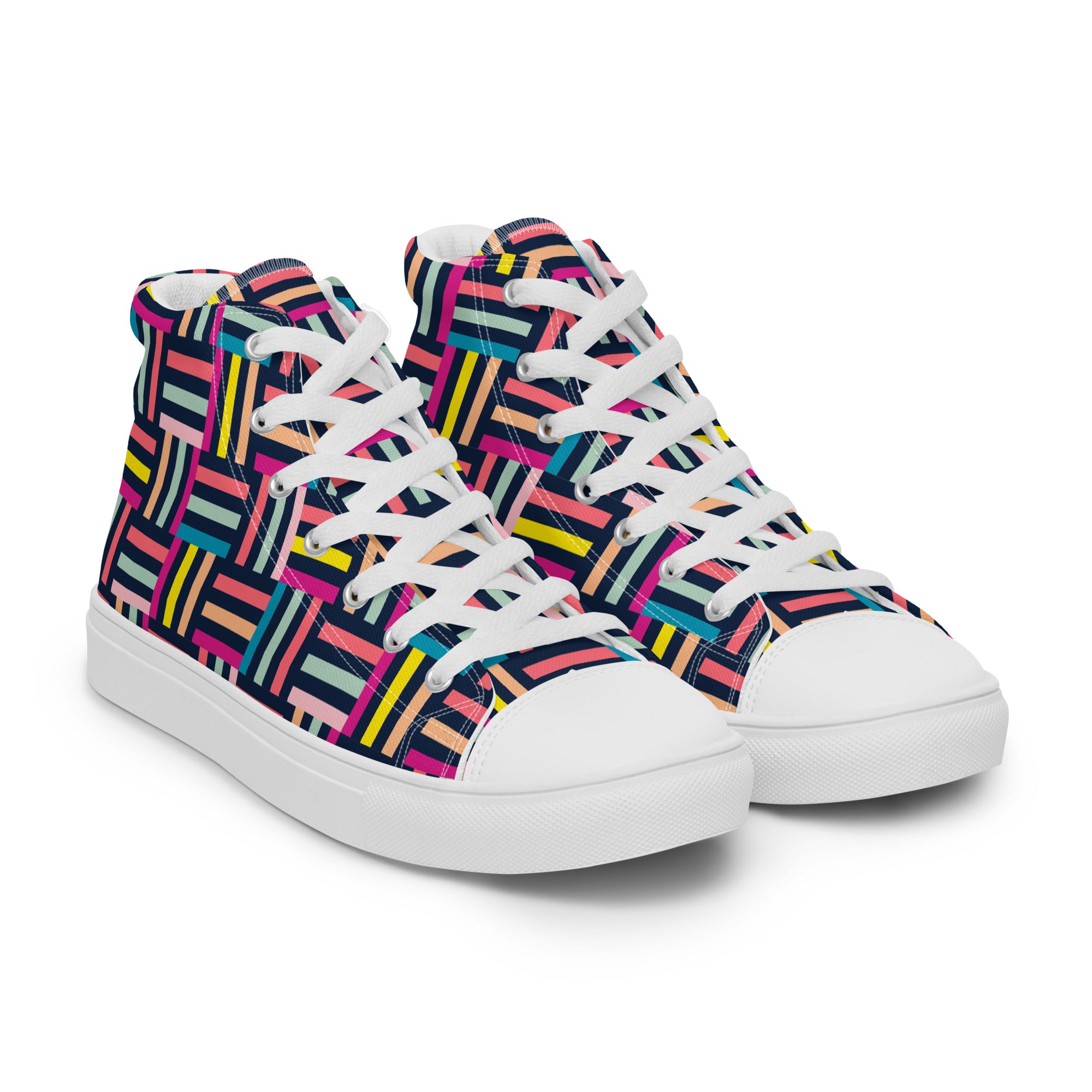 Allsorts - Women’s high top canvas shoes Womens High Top Shoes Printed Offshore