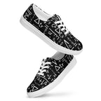 Mathematics - Women’s lace-up canvas shoes Womens Lace Up Canvas Shoes Maths Printed Offshore