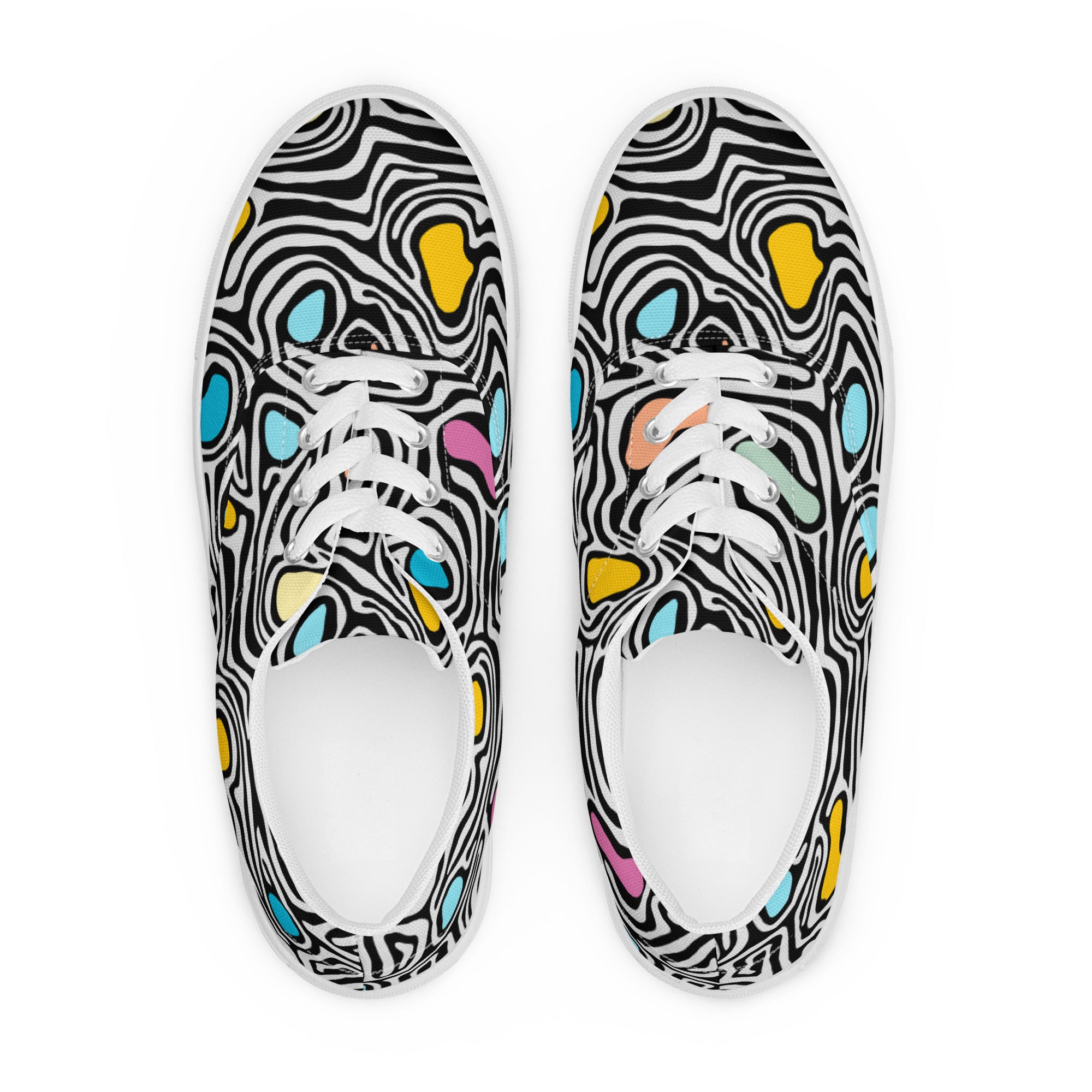 Trippy - Women’s lace-up canvas shoes Womens Lace Up Canvas Shoes Printed Offshore