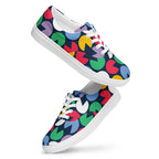 Hungry Circles - Women’s lace-up canvas shoes 12 Womens Lace Up Canvas Shoes Printed Offshore