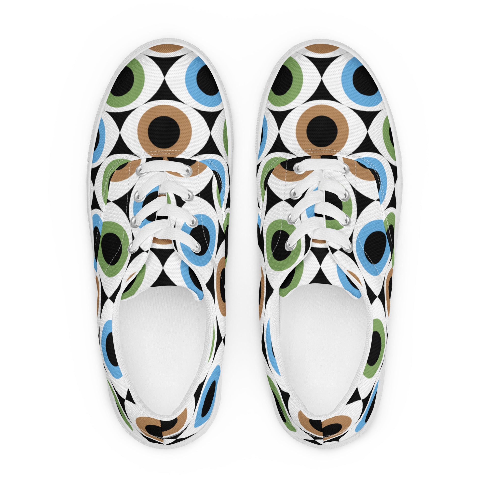 Eye See - Women’s lace-up canvas shoes Womens Lace Up Canvas Shoes Printed Offshore