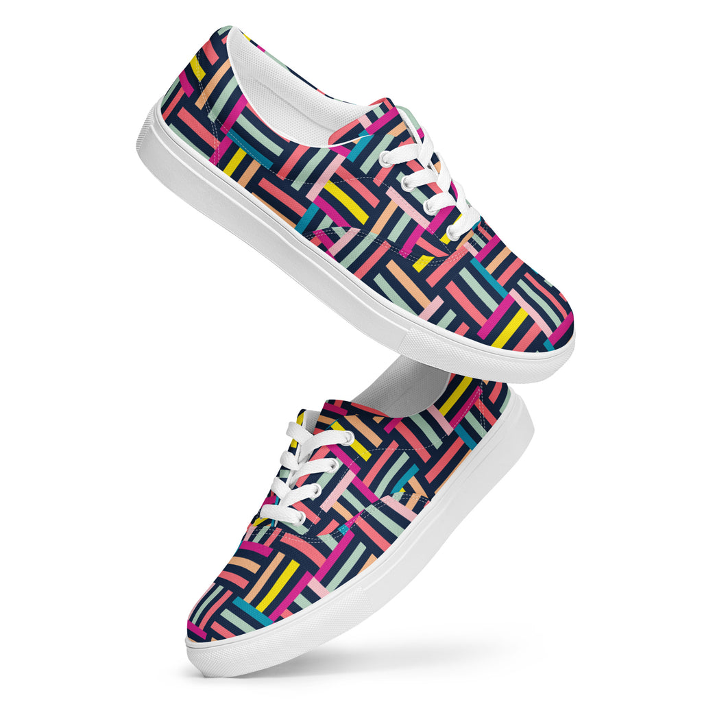 Allsorts - Women’s lace-up canvas shoes Womens Lace Up Canvas Shoes Printed Offshore
