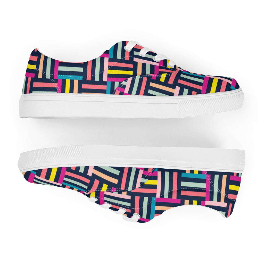 Allsorts - Women’s lace-up canvas shoes Womens Lace Up Canvas Shoes Printed Offshore