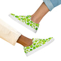 Cute Limes - Women’s lace-up canvas shoes 12 Womens Lace Up Canvas Shoes food Printed Offshore