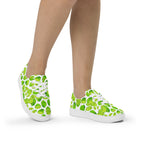 Cute Limes - Women’s lace-up canvas shoes Womens Lace Up Canvas Shoes food Printed Offshore