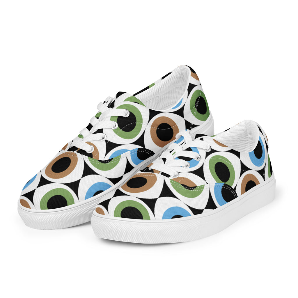 Eye See - Women’s lace-up canvas shoes Womens Lace Up Canvas Shoes Printed Offshore