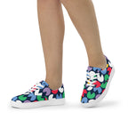 Hungry Circles - Women’s lace-up canvas shoes Womens Lace Up Canvas Shoes Printed Offshore