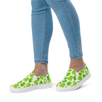 Cute Limes - Women’s slip-on canvas shoes Womens Slip On Shoes food Printed Offshore