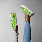 Cute Limes - Women’s slip-on canvas shoes 12 Womens Slip On Shoes food Printed Offshore