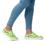Cute Limes - Women’s slip-on canvas shoes Womens Slip On Shoes food Printed Offshore