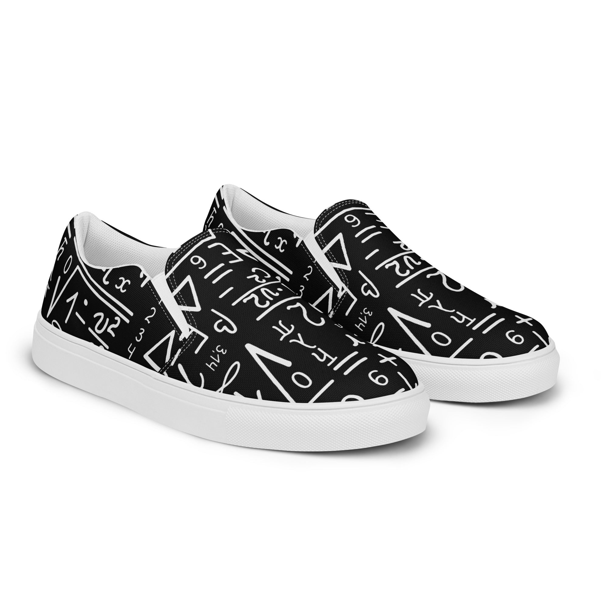 Mathematics - Women’s slip-on canvas shoes Womens Slip On Shoes Maths Printed Offshore